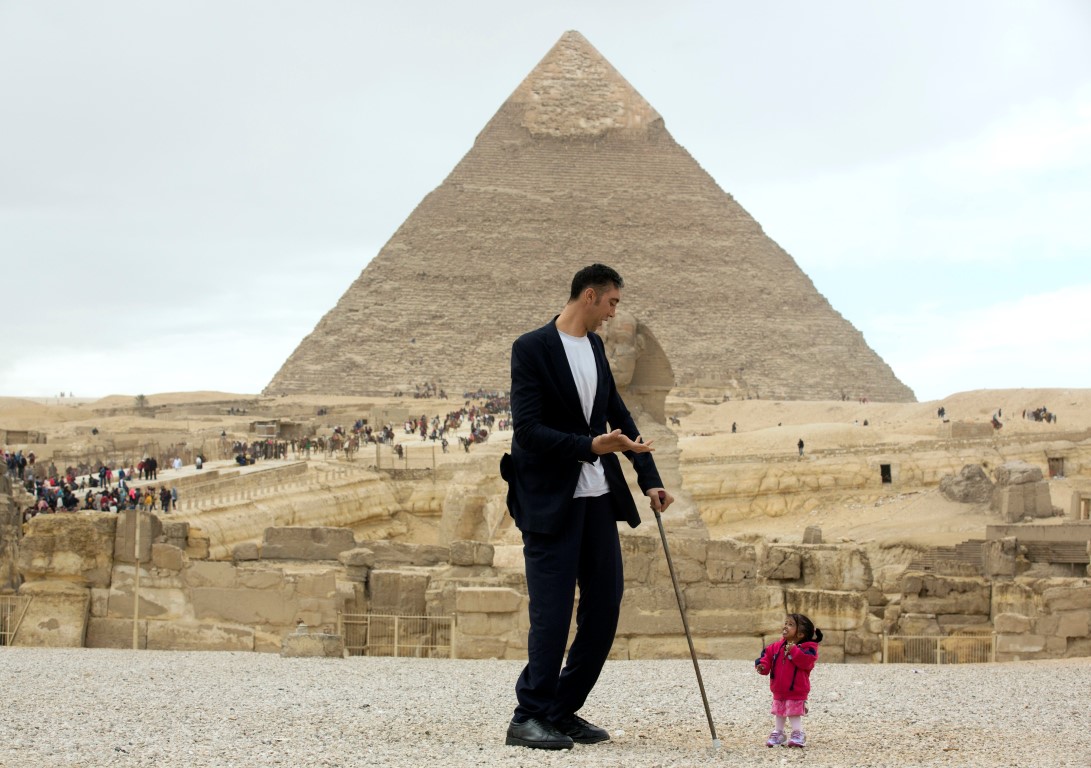 Egypt World Tallest Man Shortest Woman