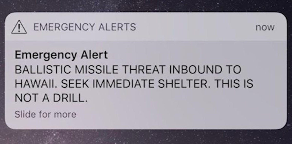 Falscher Raketenalarm erschreckt Menschen in Hawaii