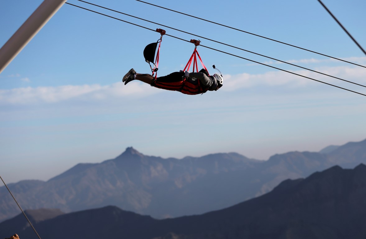 Emirates World Zipline Record