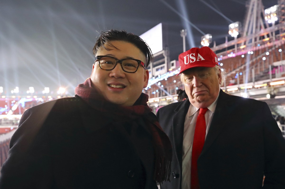 Trump und Kim spazieren durch die Straßen von Pyeongchang