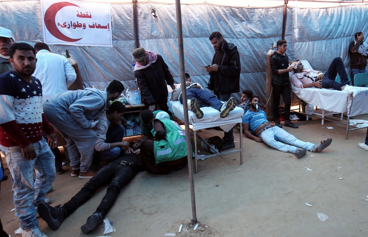 PALESTINIAN-ISRAEL-CONFLICT-GAZA-DEMO