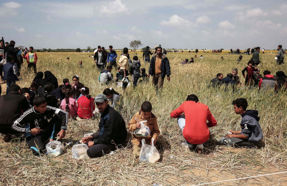 PALESTINIAN-ISRAEL-CONFLICT-GAZA-DEMO