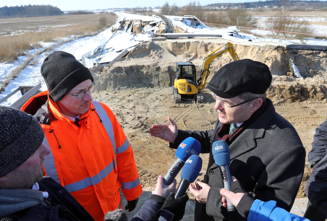 Kaputte Ostseeautobahn
