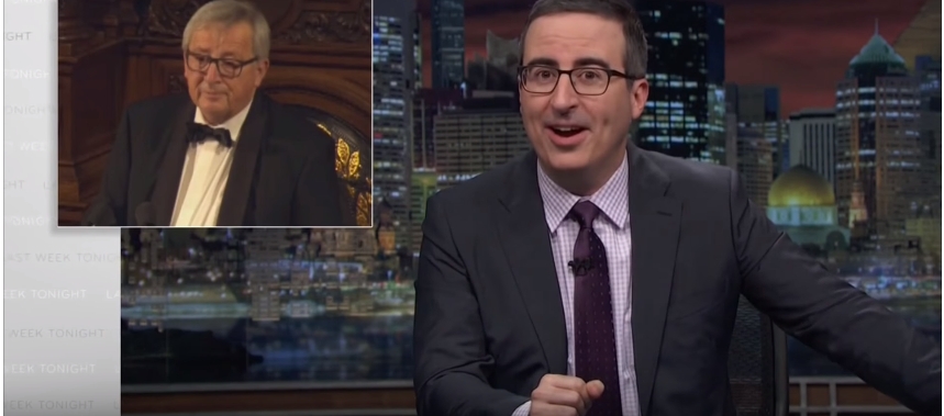 „Blöd können wir auch“: US-Comedian John Oliver witzelt über Juncker