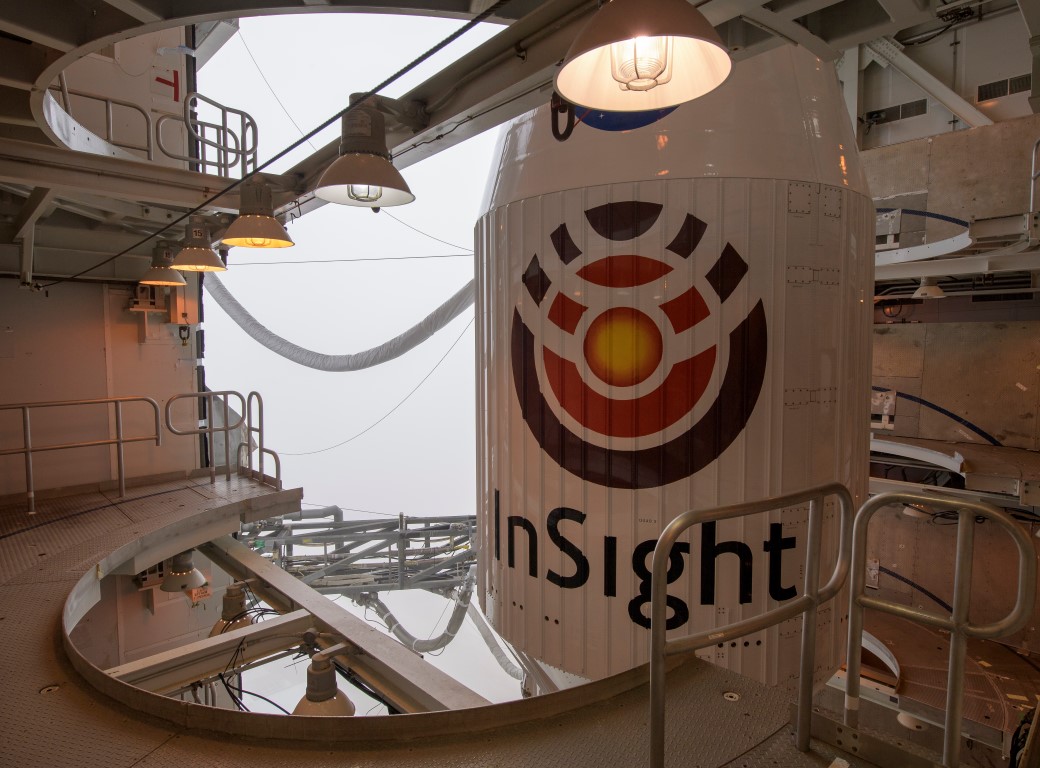 Atlas-Rakete mit InSight-Lander an Bord