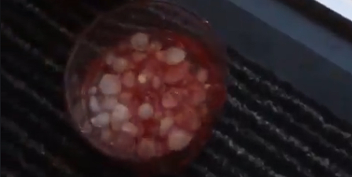 Gewitter on the Rocks: Luxemburger mixt sich Hagel-Drink