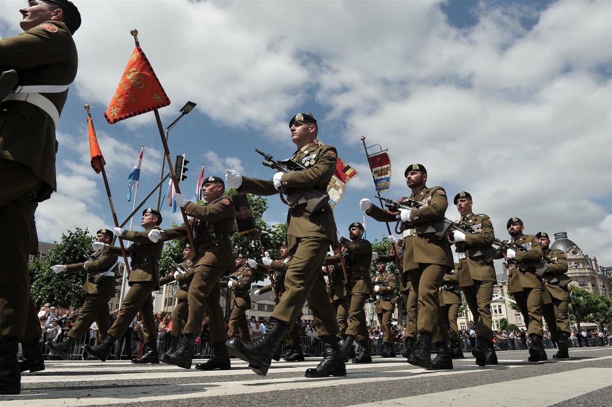 Bei der großen Parade zeigt Luxemburg, womit es sich beschützen kann