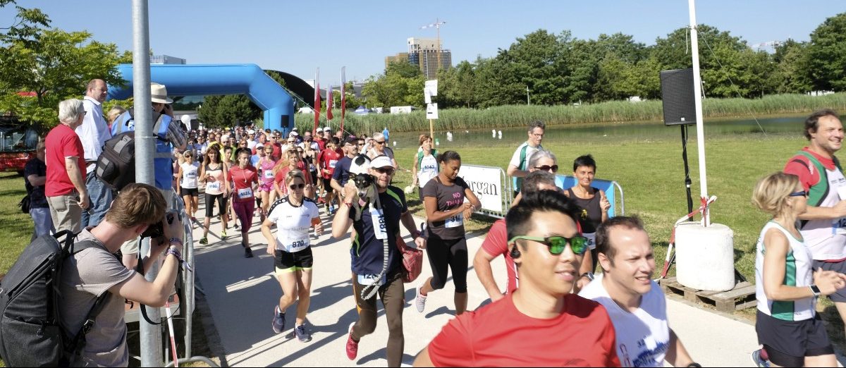 Laufen, schwitzen, feiern