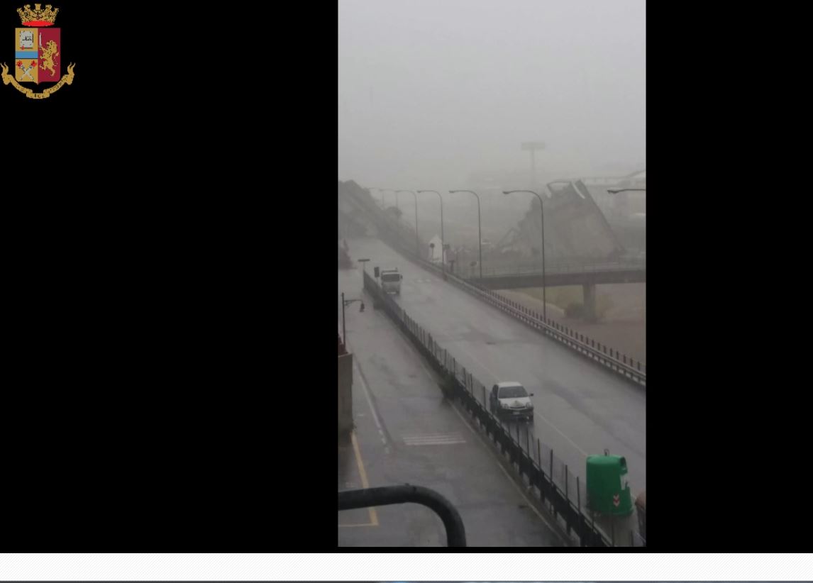 Autobahnbrücke in Genua eingestürzt