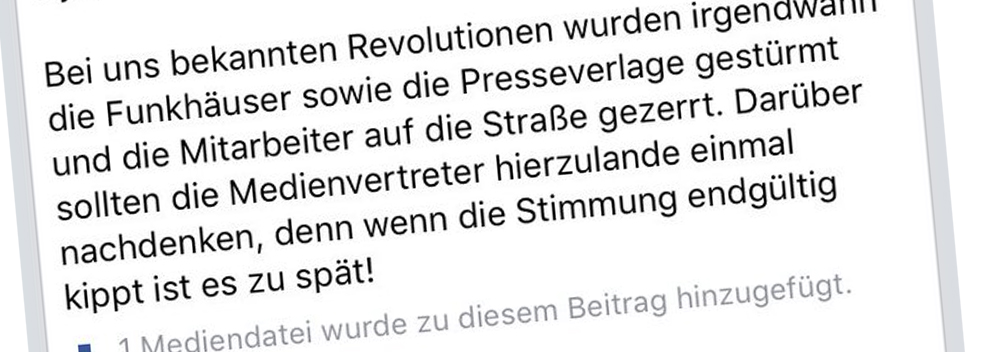 „... dann ist es zu spät“: AfD droht Journalisten mit Gewalt