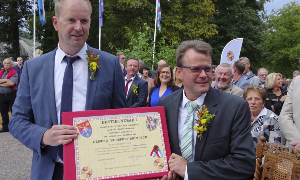 Rosport-Mompach: „Mir zwee hunn eis bestuet!“