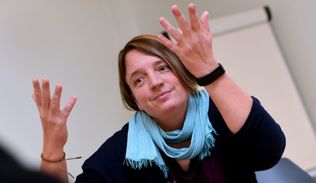 Wer nicht hören kann, muss fühlen: Gehörlose Aktivistin Nicole Sibenaler ist mittendrin statt nur dabei