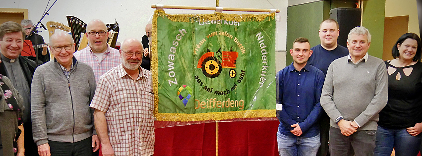 „Frënn vum aalen Buttik“: Schrauber-Verein präsentiert in Differdingen neue Ideen – und seine neue Fahne