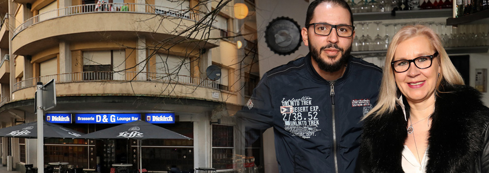 Schattiges Plätzchen am roten Turm: Im D&G in Esch begegnen sich Jüngere und Ältere