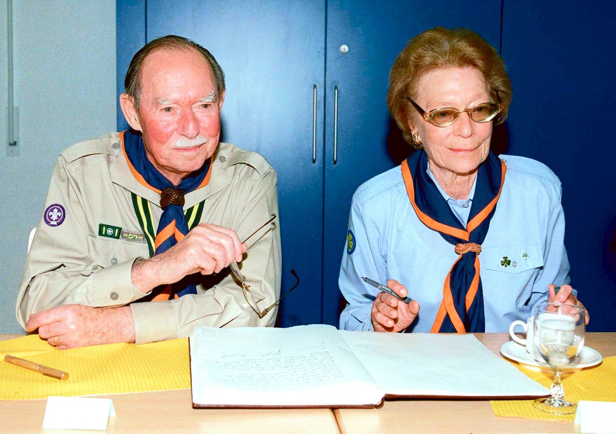 490_008_432549Stets aktiv im Pfadfindertum Chef-Scout Jean und Chef-Guide Joséphine-Charlotte