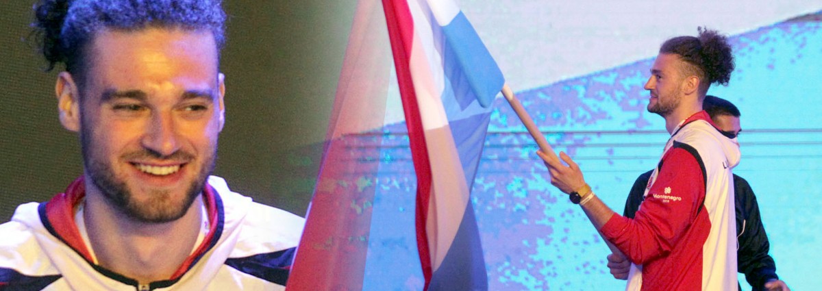 Ein großer Karrieresprung: Kamil Rychlicki ist der Fahnenträger der luxemburgischen Delegation