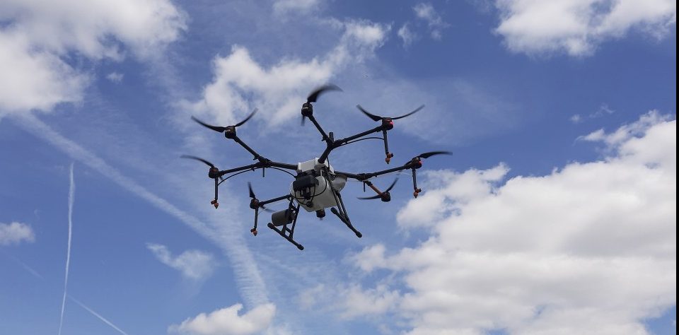 Weinbau ganz modern: Auf dem Weingut Laurent & Rita Kox sind die Drohnen los