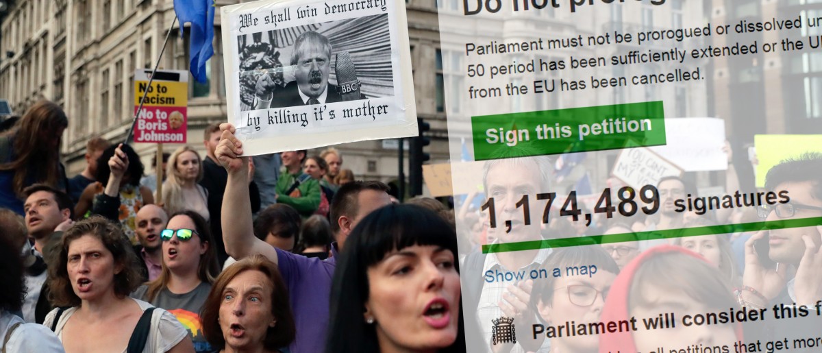 In Großbritannien wächst die Wut über Johnsons Schachzug