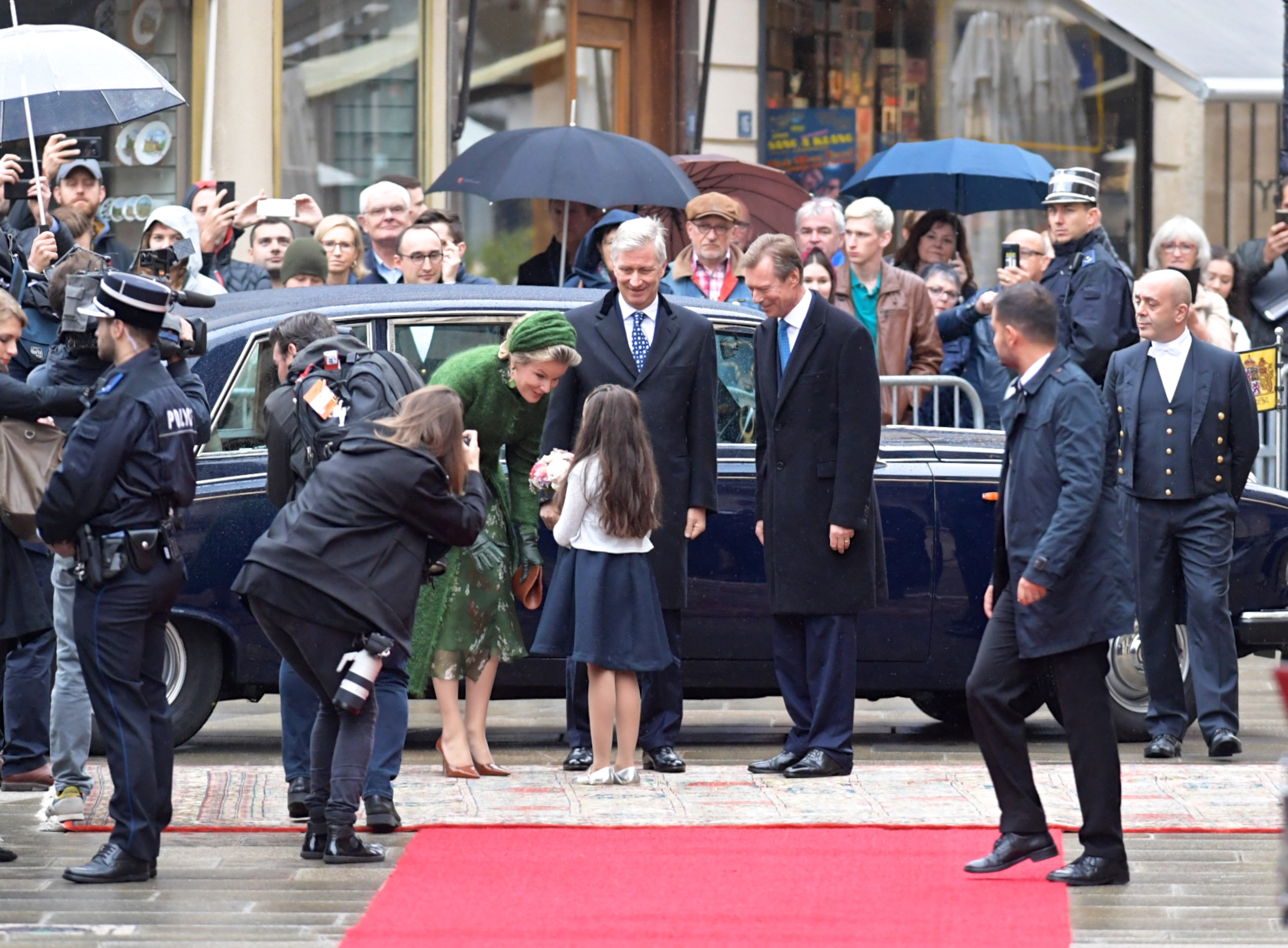 Visite du Roi et de la Rine des Belges