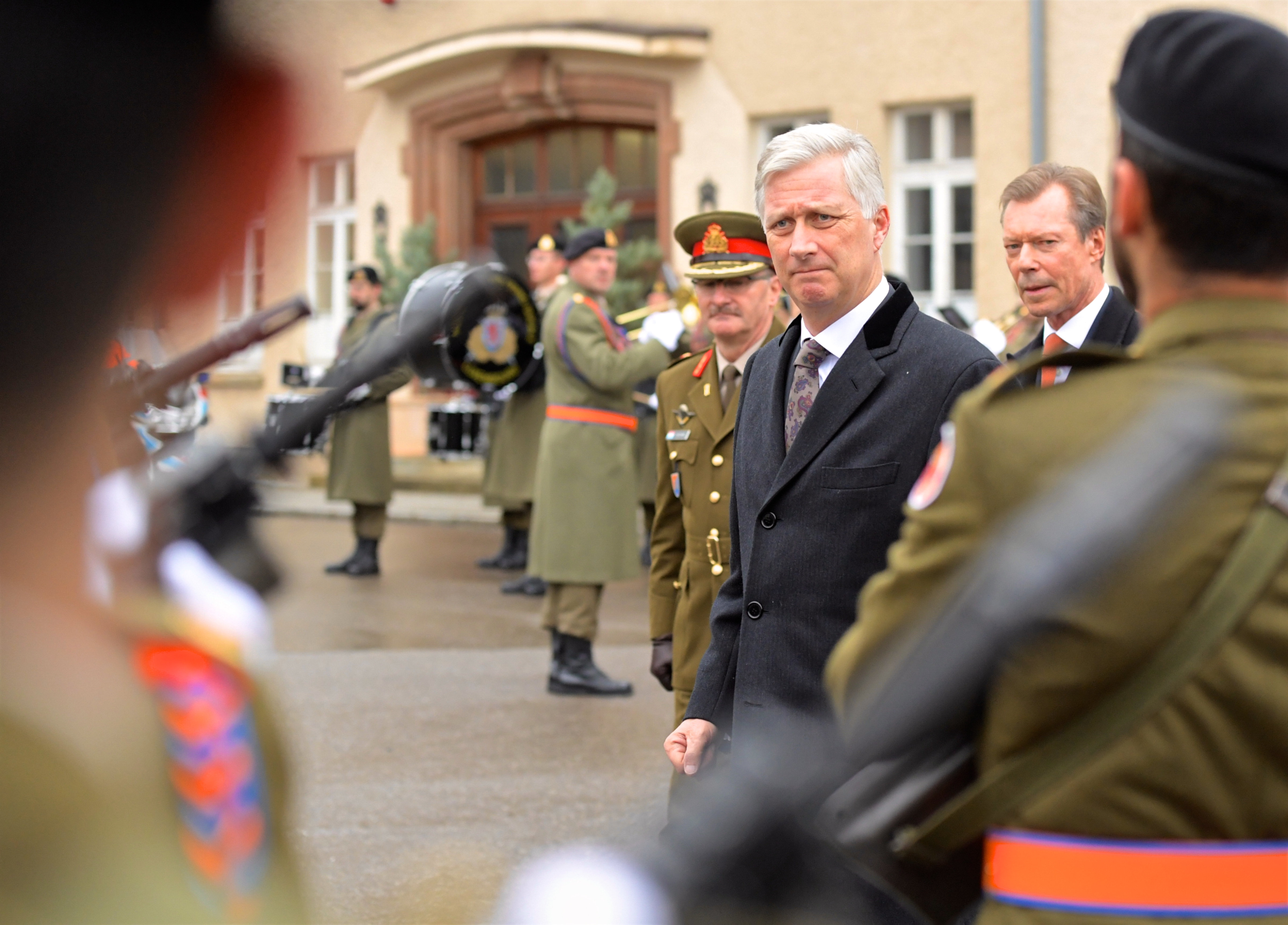 Visite du Roi et de la Rine des Belges