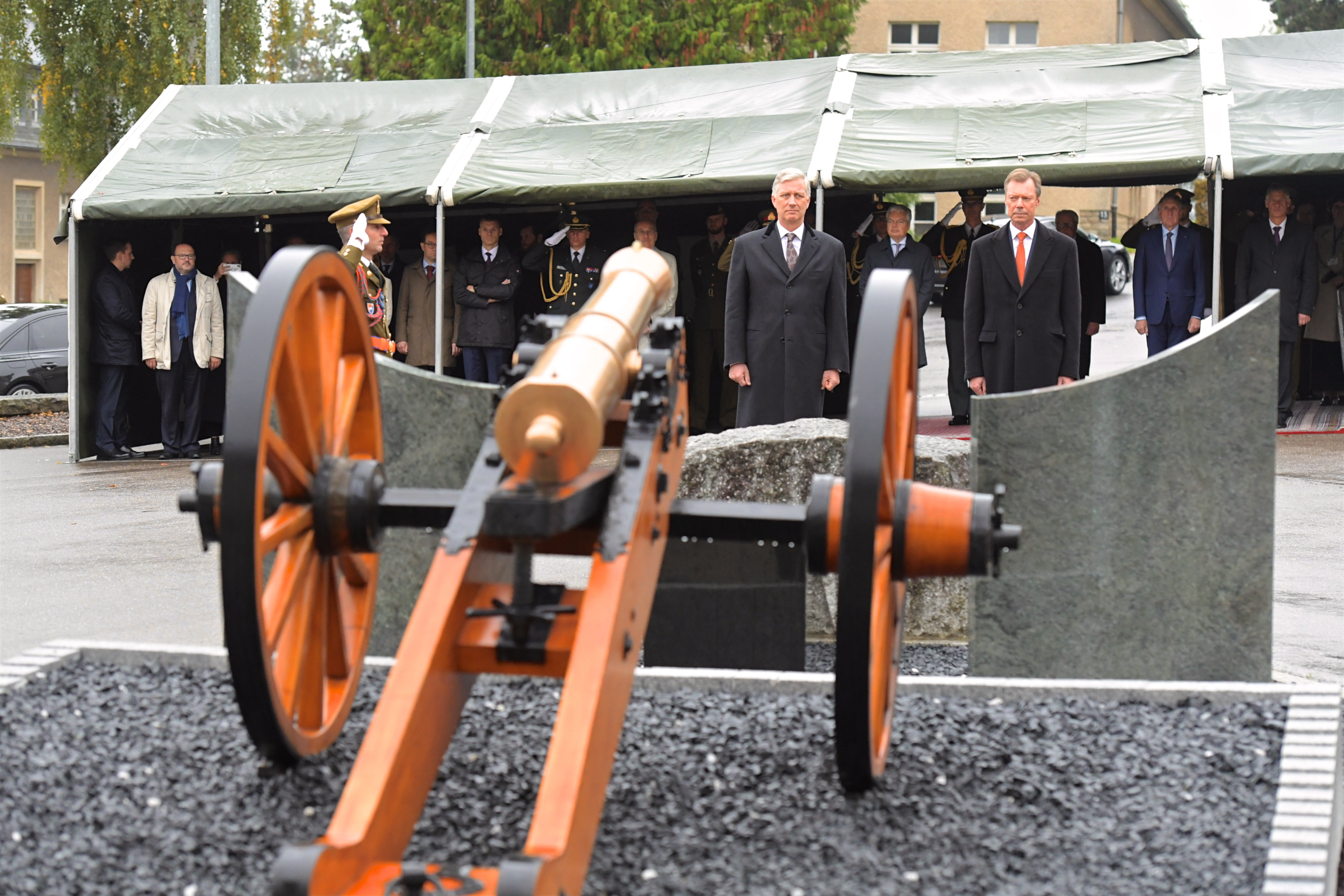 Visite du Roi et de la Rine des Belges