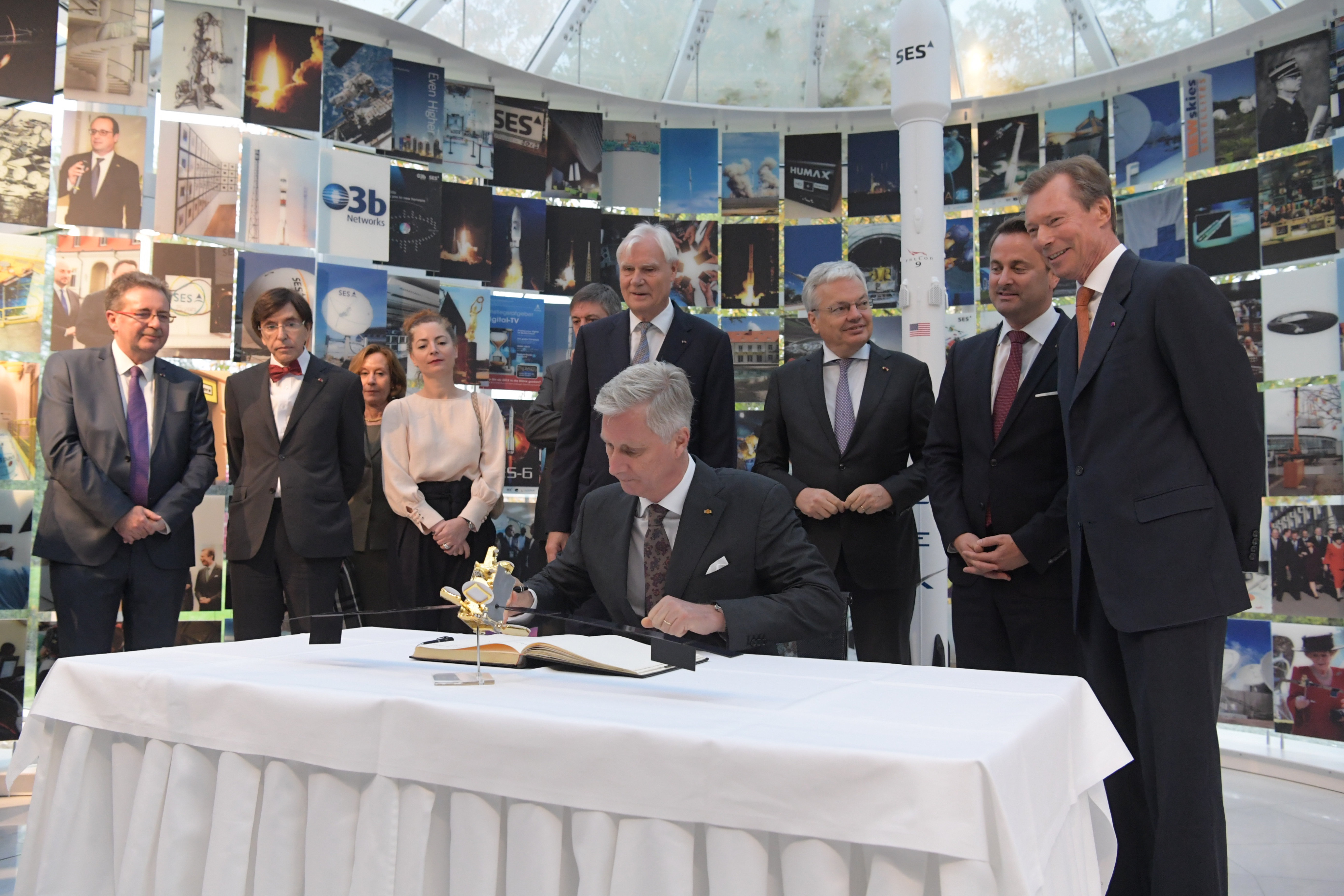 Visite du Roi et de la Rine des Belges