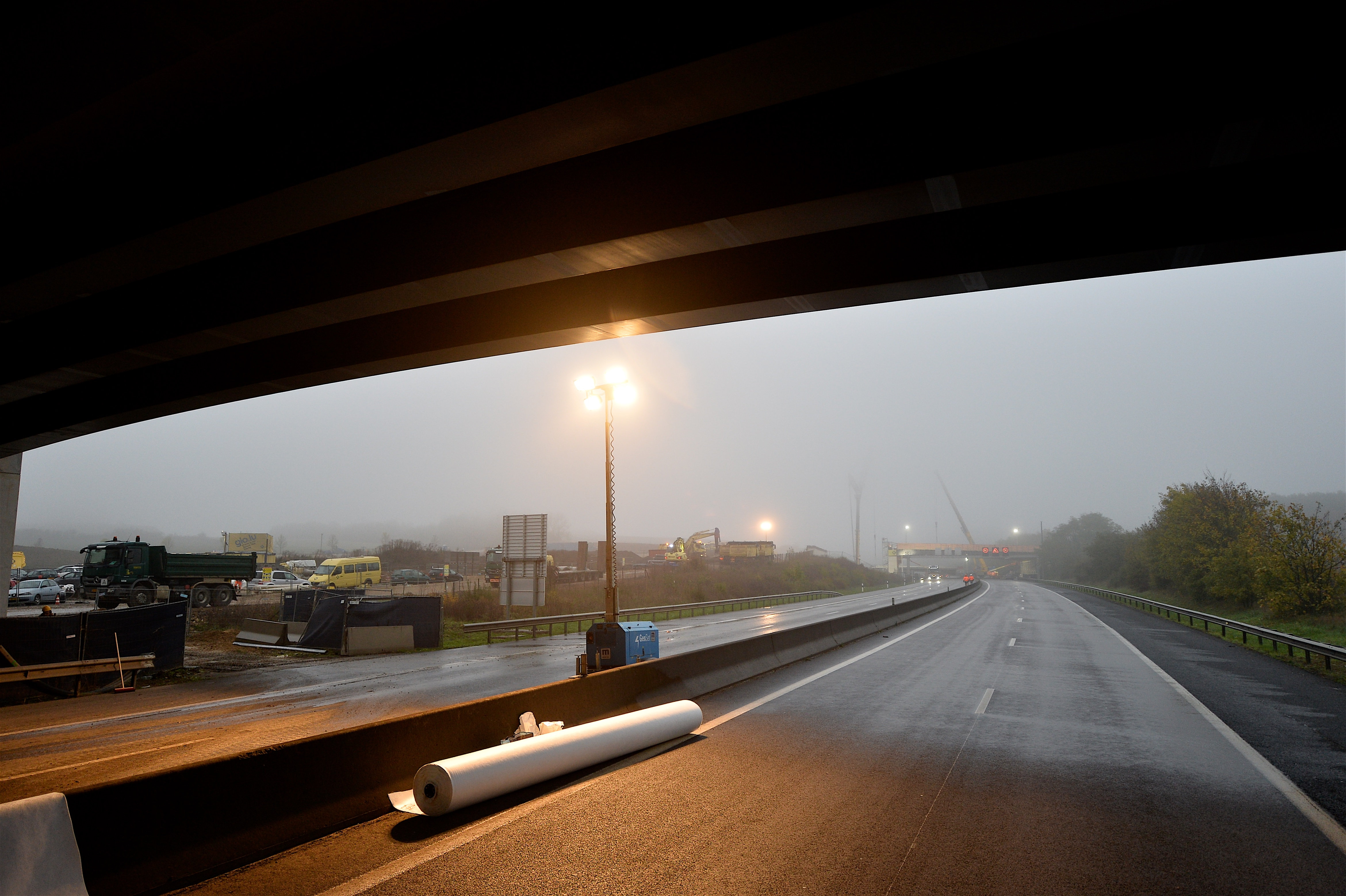 Travaux de démolition du pont sur l’A3 entre Kockelscheuer et B