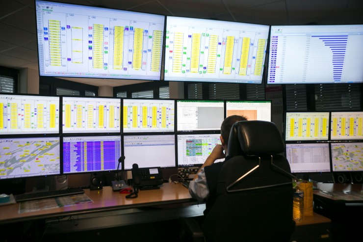 LUXEMBURG / Die Koordinationsstelle des hauptstädtischen Busdienstes