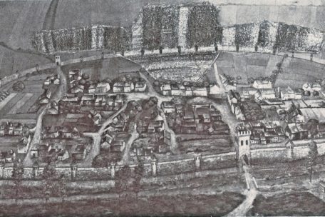 Die befestigte Stadt&nbsp;Esch im Jahr 1570