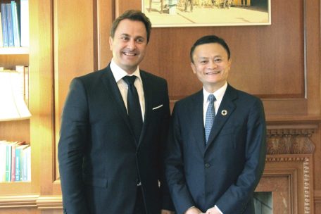 Im Jahr 2019 besuchte Jack Ma Luxemburg und wurde von Xavier Bettel empfangen