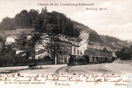 Die rue de M&uuml;hlenbach nahe der place Dargent im Jahr 1904, mit den H&auml;usern, die nun abgerissen werden sollen