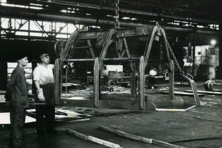 Arbeiter auf der Schmelz Ende der 50er oder 60er Jahre