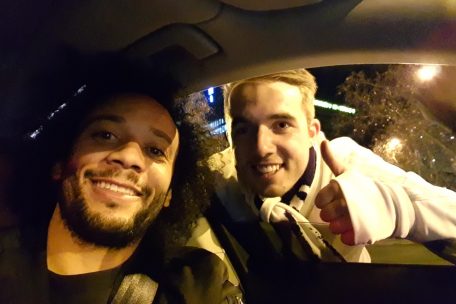 Das etwas andere Valentinstag-Selfie vom 14. Februar 2018 mit Marcelo entstand letztes Jahr nach dem 3:1-Champions-League-Erfolg gegen Paris Saint-Germain