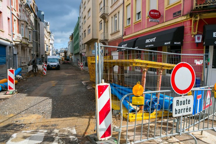Bauarbeiten / In der Escher rue Zénon Bernard wird bis Ende 2021 das Kanalnetz erneuert
