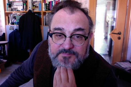 Jos Bertemes, Mathematik-Lehrer an der ENAD, in seinem Home-Office