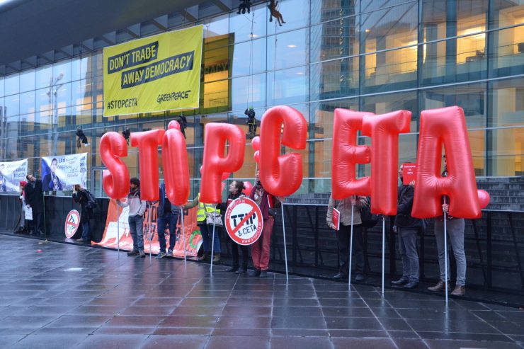 Freihandelsabkommen im Parlament / CETA soll am Mittwoch durchgewunken werden