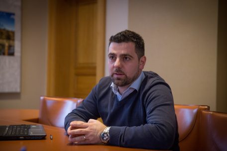 Der Bissener Bürgermeister David Viaggi