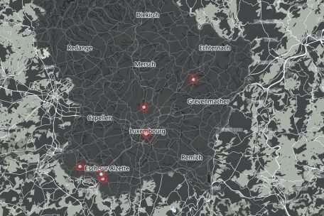 Die Luftmessstationen in Luxemburg