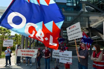 OGBL wieder auf der Straße  / Sicherheitspersonal: An der Front vergessen  