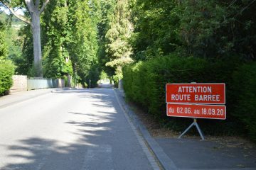 Colmar-Berg / Schlossallee bis zum 18. September gesperrt