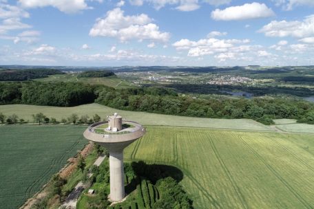 Auf der Plattform des Wasserturms wäre eine touristische Nutzung möglich.