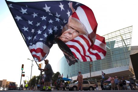 US-Präsidentschaft  / Trump hält eine Wahlkampfveranstaltung am Ort eines Massakers an Schwarzen ab