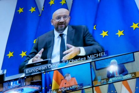 Videogipfel / EU-Chefs vertagen Wiederaufbau auf Juli