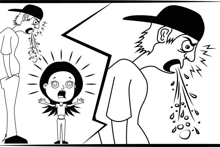 Dreiste Spuckattacke / Ekelhaft, aber nicht immer strafbar