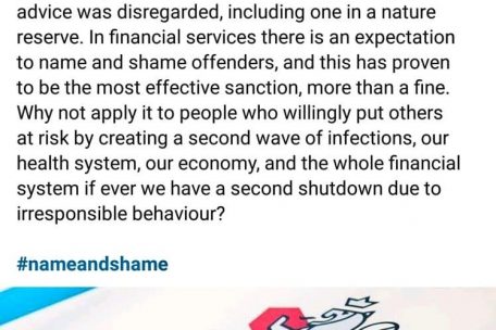 Der Facebook-Post von Claude Marx