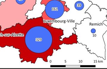 Corona-Krise / Covid-19-Karte: Im Kanton Esch grassiert die Seuche am heftigsten