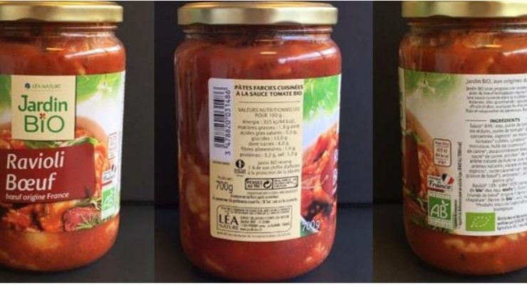 Rückruf / Rindfleischravioli von „Bio Jardin“ können Glassplitter enthalten