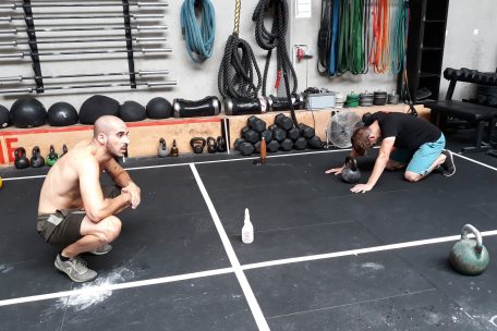 Gegenseitige Unterstützung gehört beim „Crossfit Roude Léiw“ dazu