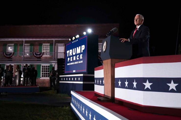 Wahlkampf in den USA / Pence verspricht „Recht und Ordnung“ bei Wiederwahl Trumps