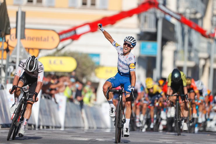 Radsport / Alaphilippe siegt und streift sich das Gelbe Trikot über – Jungels leistet wichtige Vorarbeit